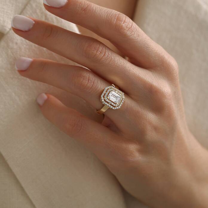 Çift Çerçeve Home Baget Yüzük - 1