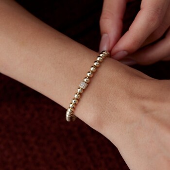 Çift Kapsüllü Grain Bileklik - Tuana