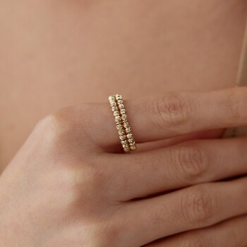 Çift Sıra Doricalı Yüzük - Mazal