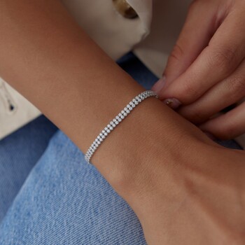 Çift Sıra Su Yolu Bileklik - Dilmener