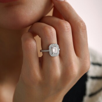 Çift Tur Sandık Baget Yüzük - Oragold Orhan