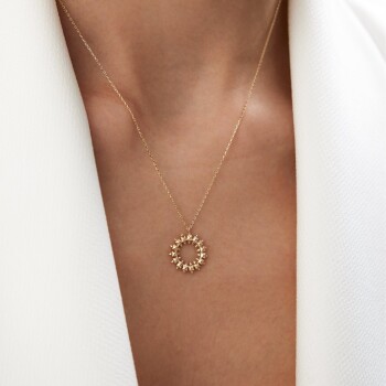 Circle Arrow Kolye - Rayna (1)