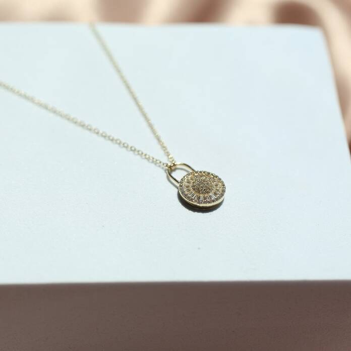 Circle Kilit Bagetli Kolye - 2