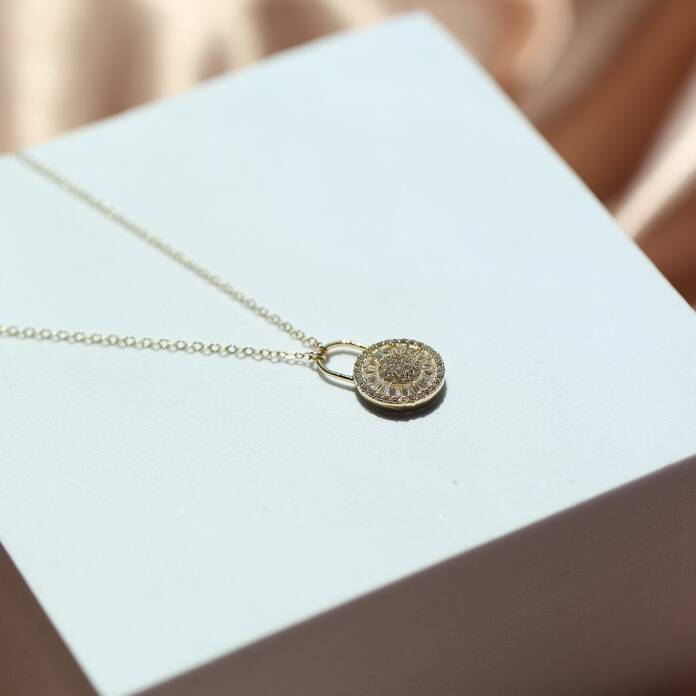 Circle Kilit Bagetli Kolye - 3