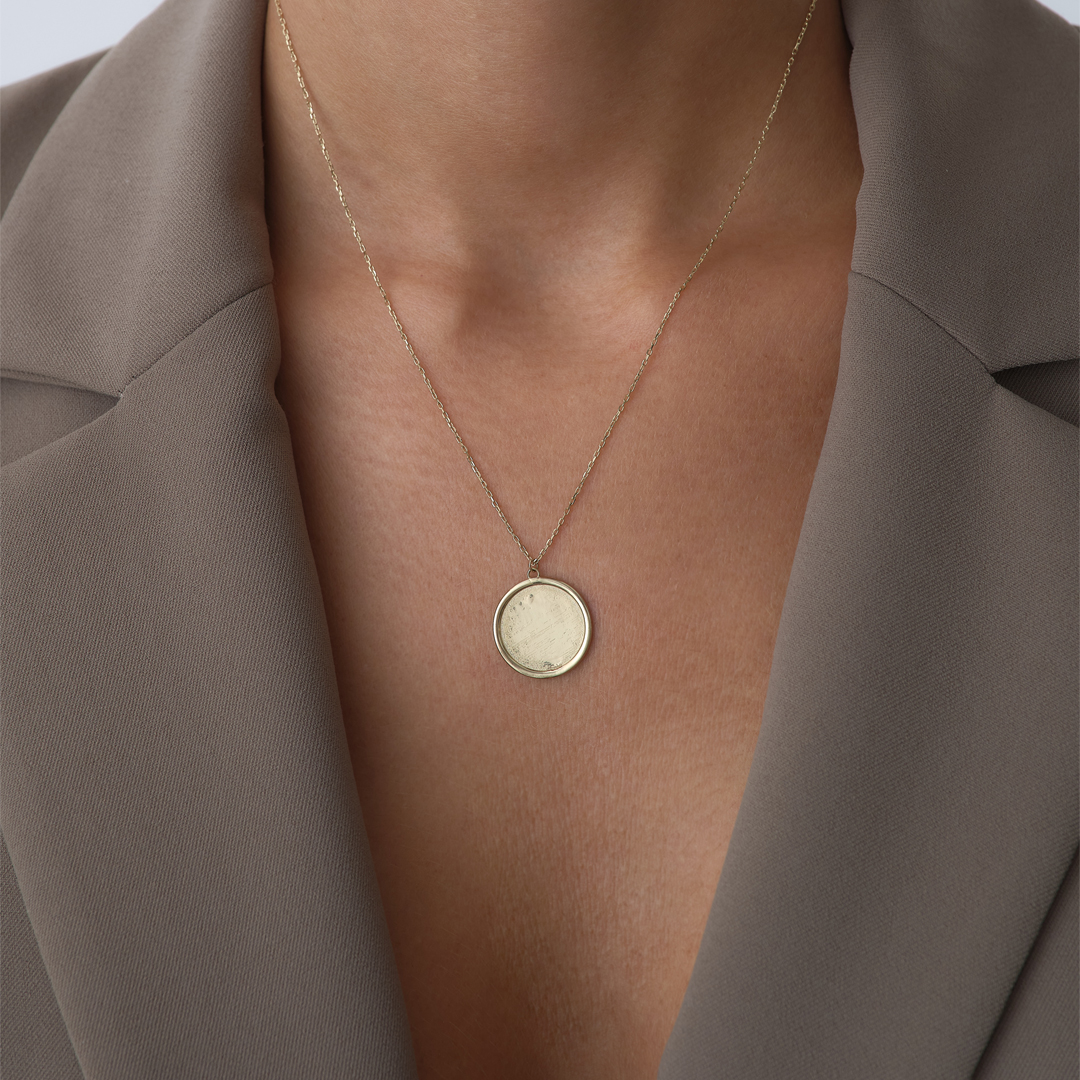 Circle Plaka Kolye - 1