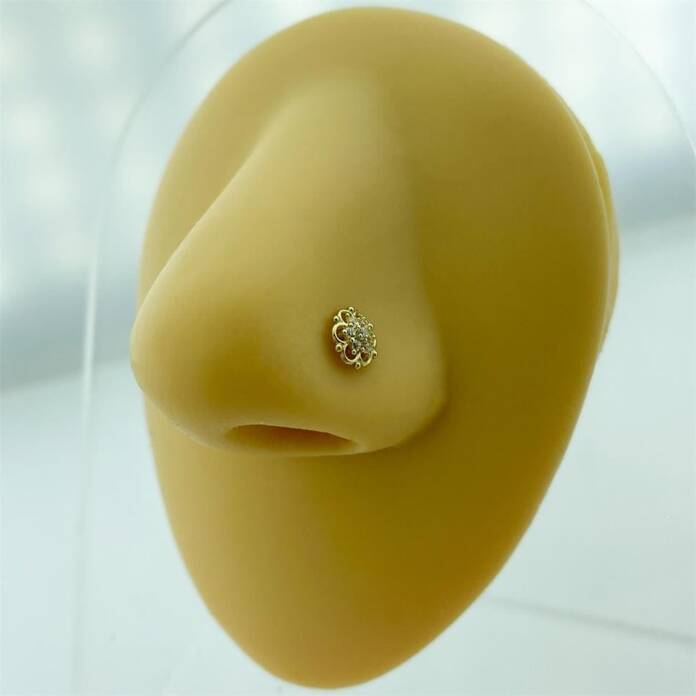 Çok Taşlı Altın Çiçek Hızma - 2