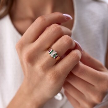 Color Ring Yüzük - Garo