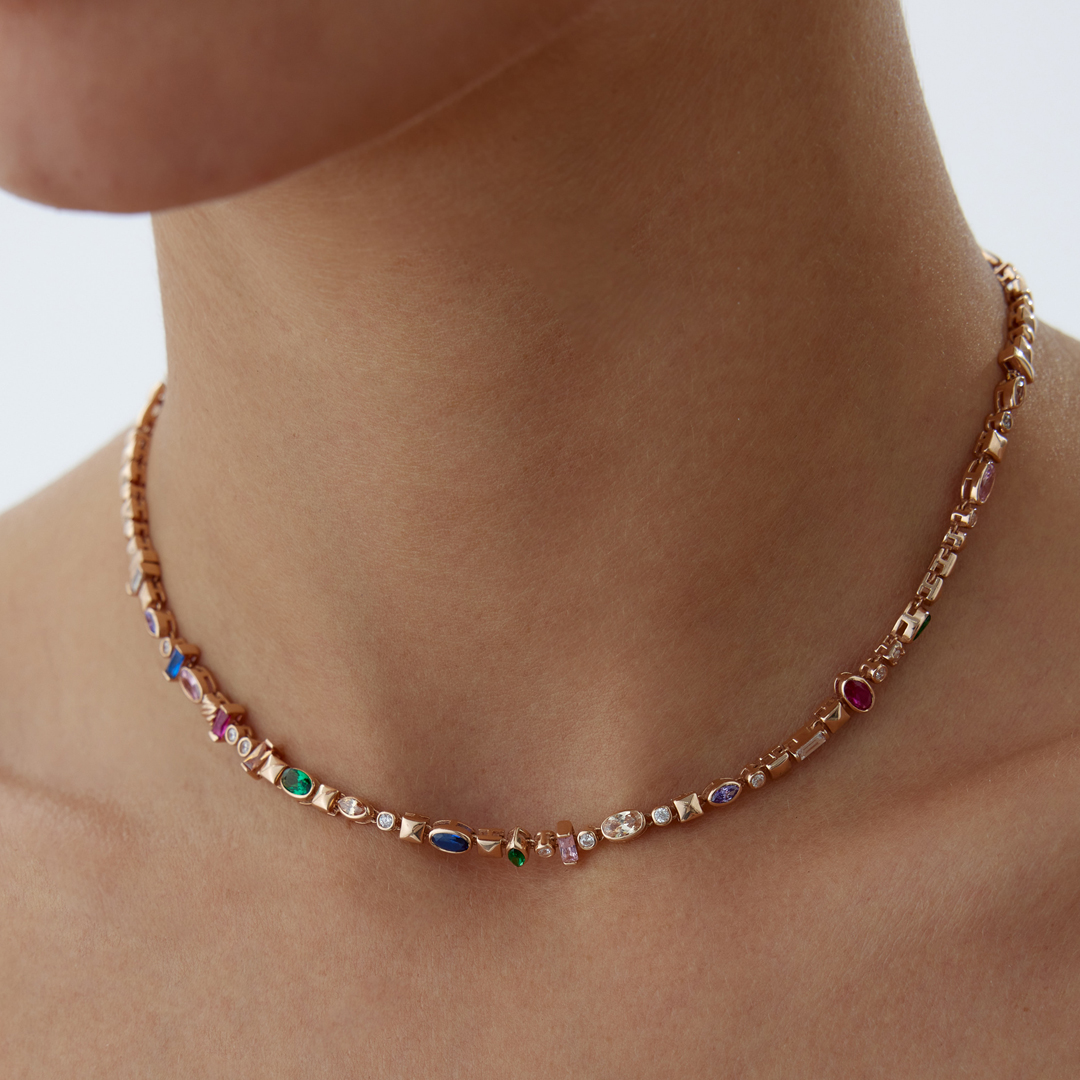 Colorfull Stone Kolye - 2