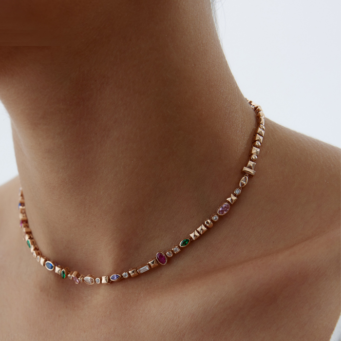 Colorfull Stone Kolye - 3