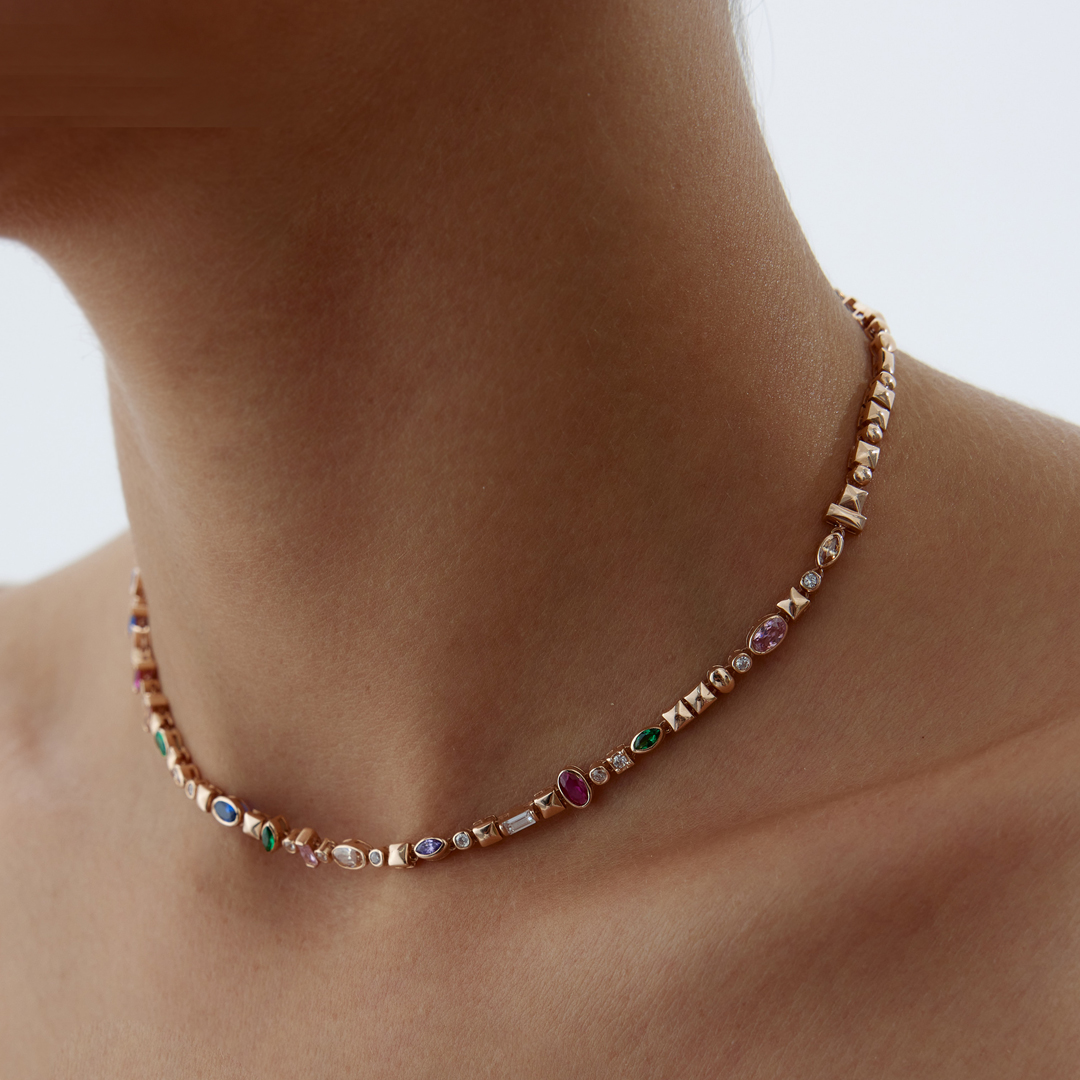 Colorfull Stone Kolye - 3