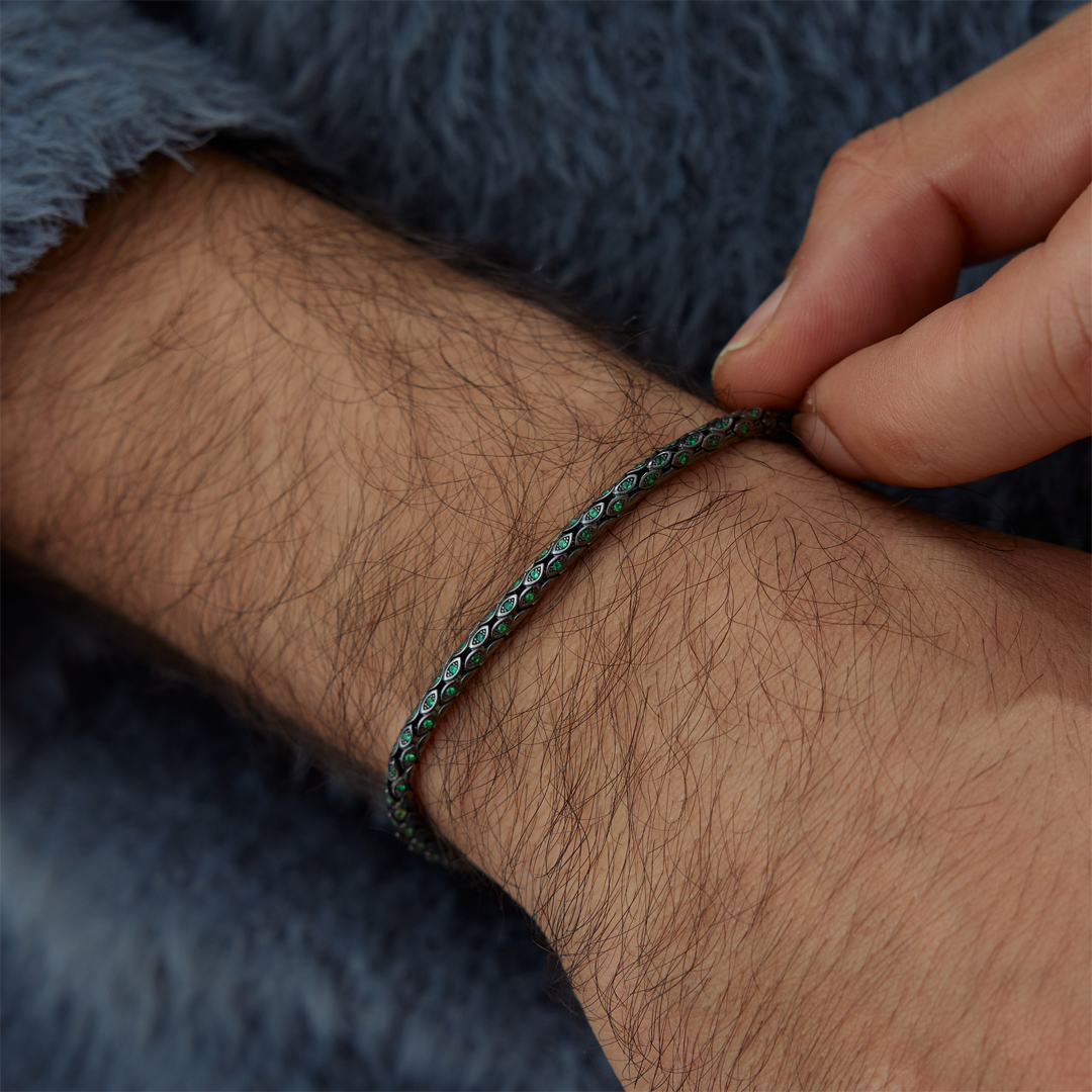 Crocodile Koyu Erkek Bileklik - 2