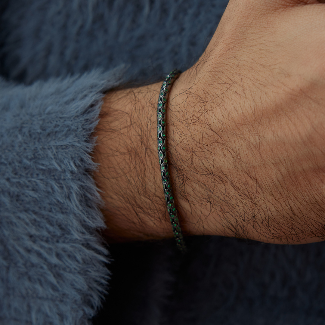 Crocodile Koyu Erkek Bileklik - 3