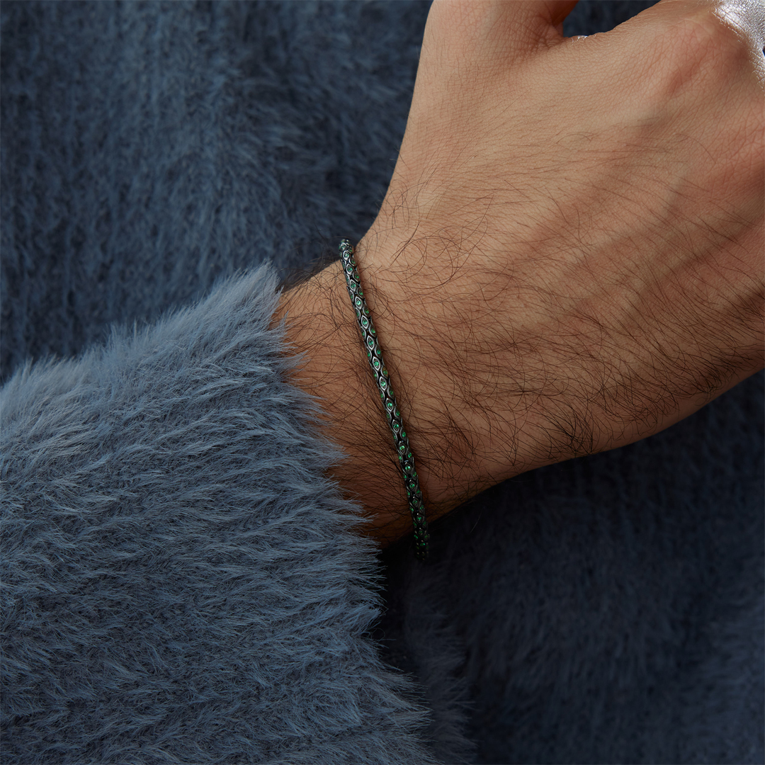 Crocodile Koyu Erkek Bileklik - 1