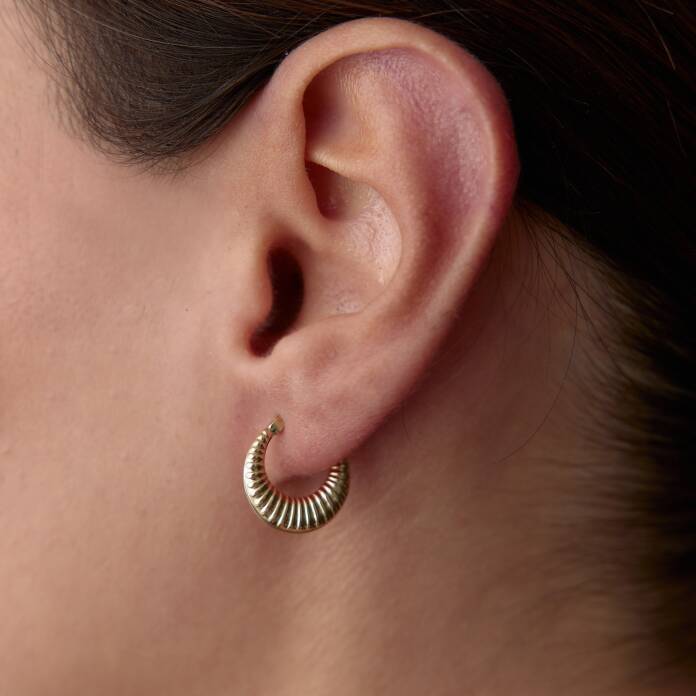 Croissant Halka Küpe - 1