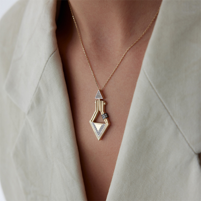 Crystal Root Kolye - Cemart (1)