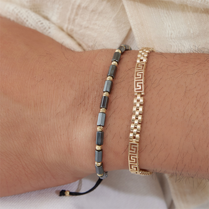 Çubuk Onix Taşı İpli Erkek Bileklik - Koçak (1)