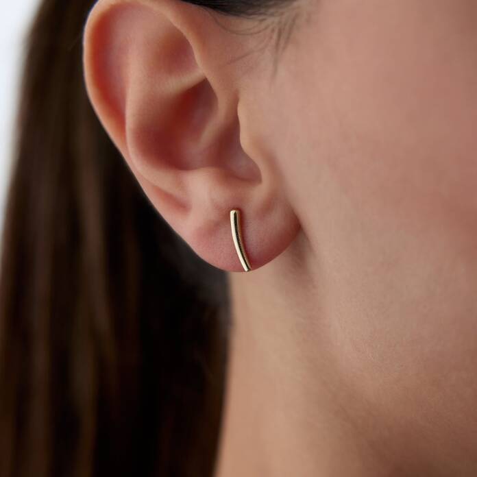 Curve Vidalı küpe - 2