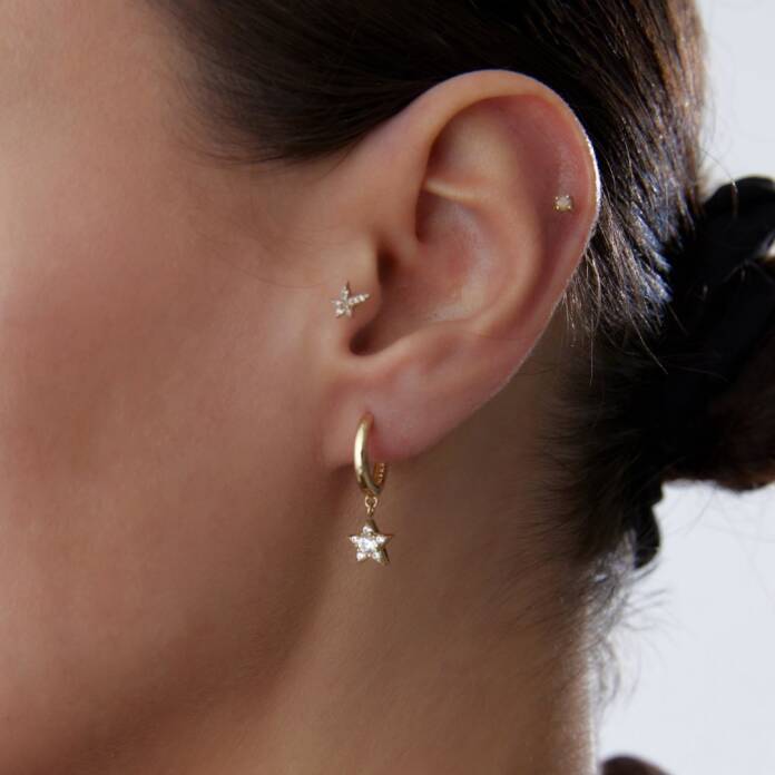 Dahlia Sallantılı Küpe - 1