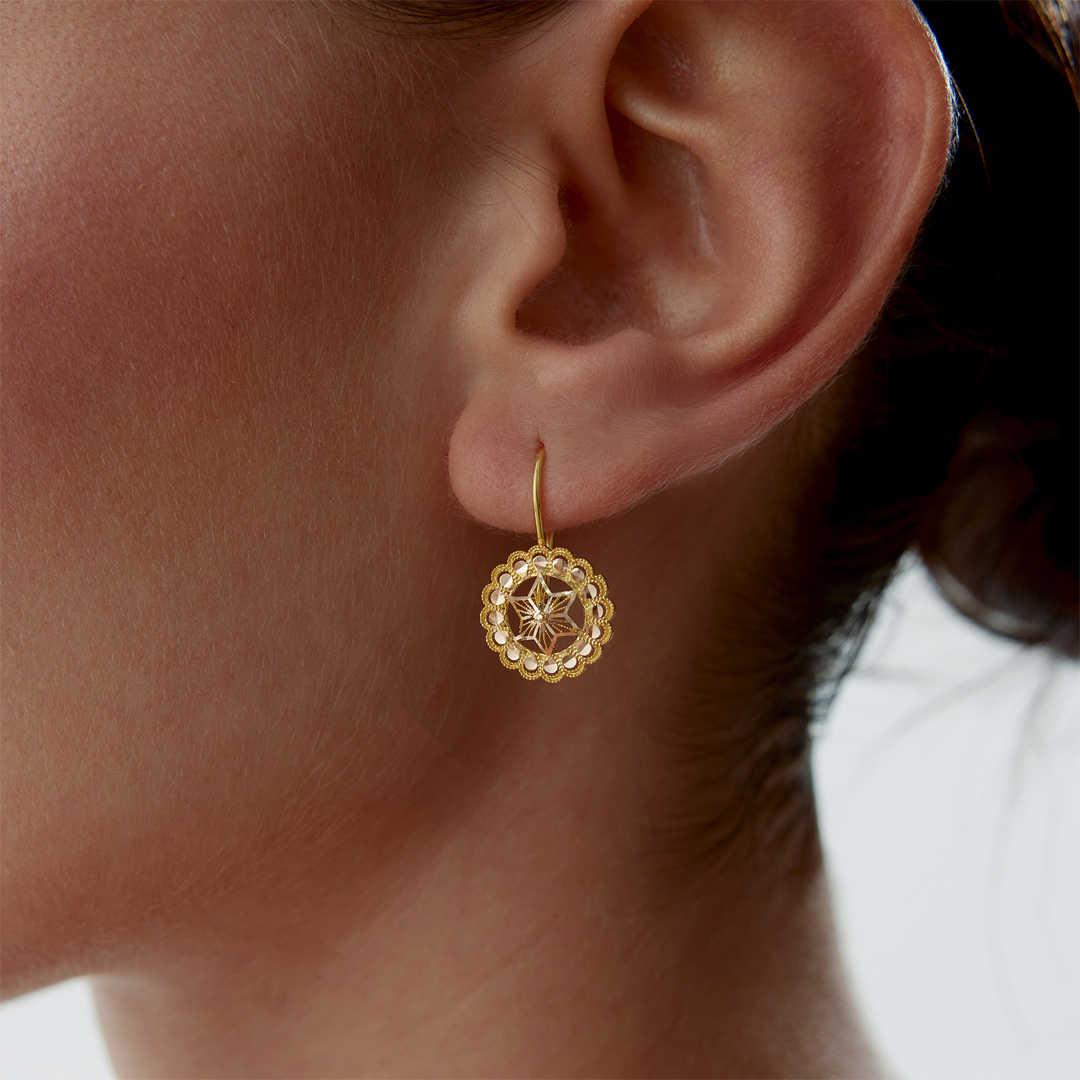 Daisy Sallantılı Küpe - 1