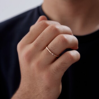 Dalga Erkek Alyans - Tülay Alyans