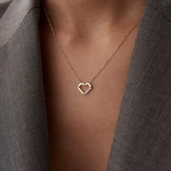 Dalga Kalp Kolye - Rayna