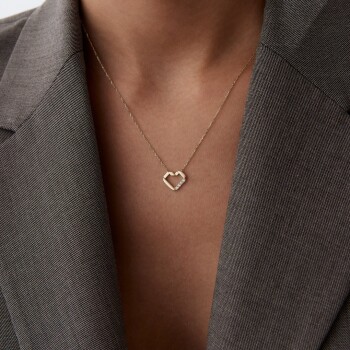 Dalga Kalp Kolye - Rayna (1)