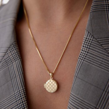 Dama Kapaklı Madalyon Kolye - Koçak (1)