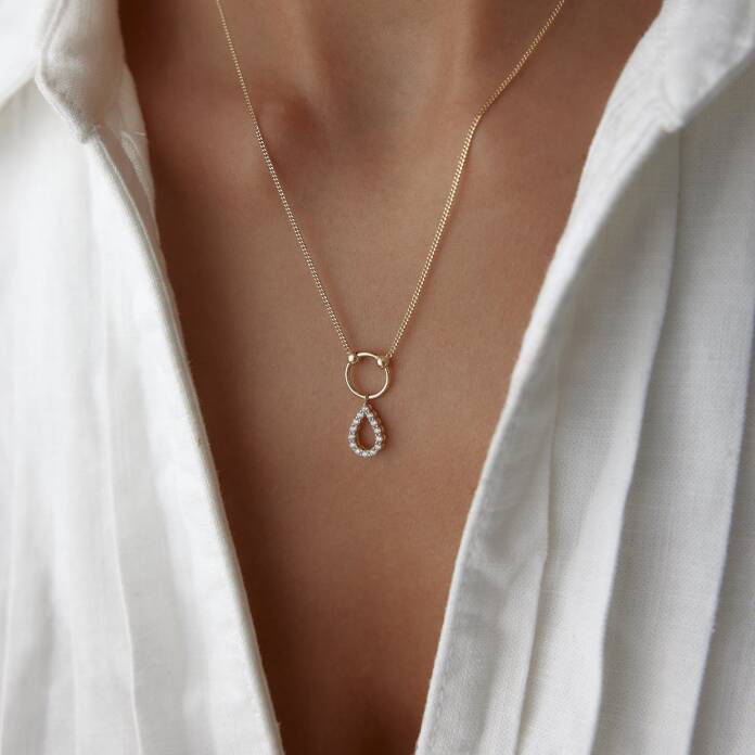 Damla Çember Kolye - 1