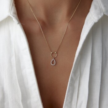 Damla Çember Kolye - Rayna (1)