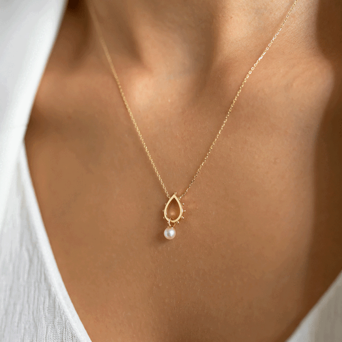 Damla İnci Kolye - 1