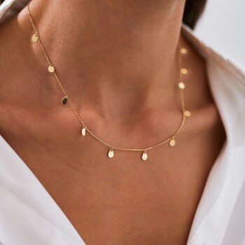 Damla Pullu Kolye - Dilmener