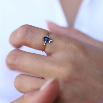 Damla Safir Yüzük - 1