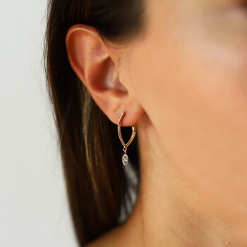 Damla Taşlı Küpe - Arax