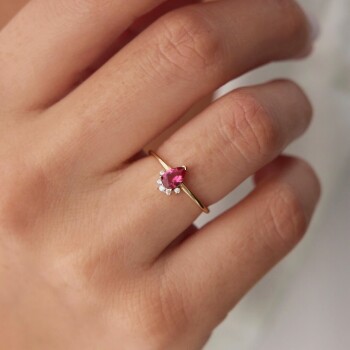 Damla Turmalin Yüzük - Rayna