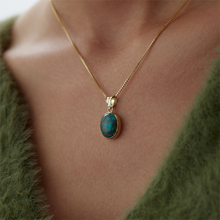 Dark Green Vintage Kolye - Osman (1)