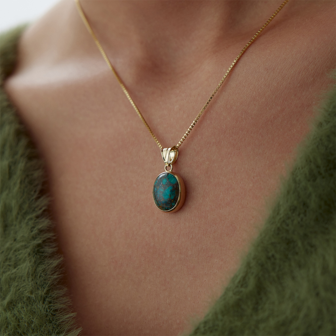 Dark Green Vintage Kolye - 2