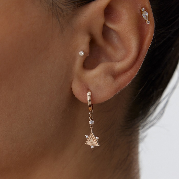 Davut Yıldızı Küpe - Alen