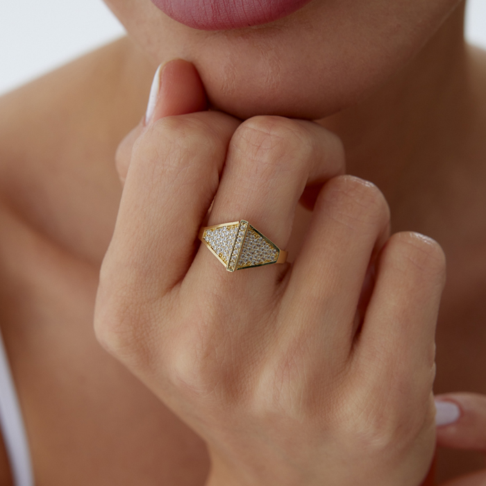 Deltra Taşlı Yüzük - Cemart