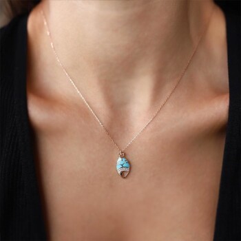 Deniz Işığı Balık Kolye - Alen