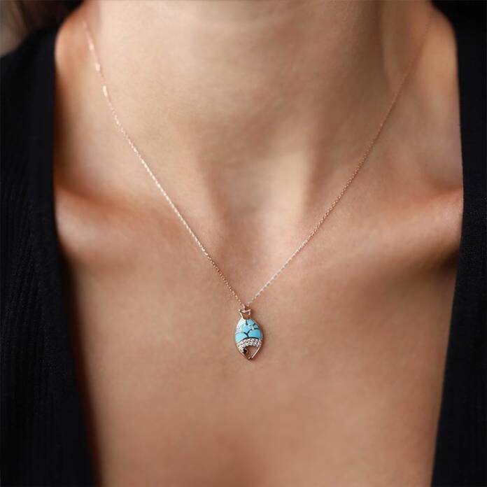 Deniz Işığı Balık Kolye - 1