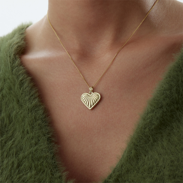 Deniz Kabuğu Kalp Kolye - Koçak (1)