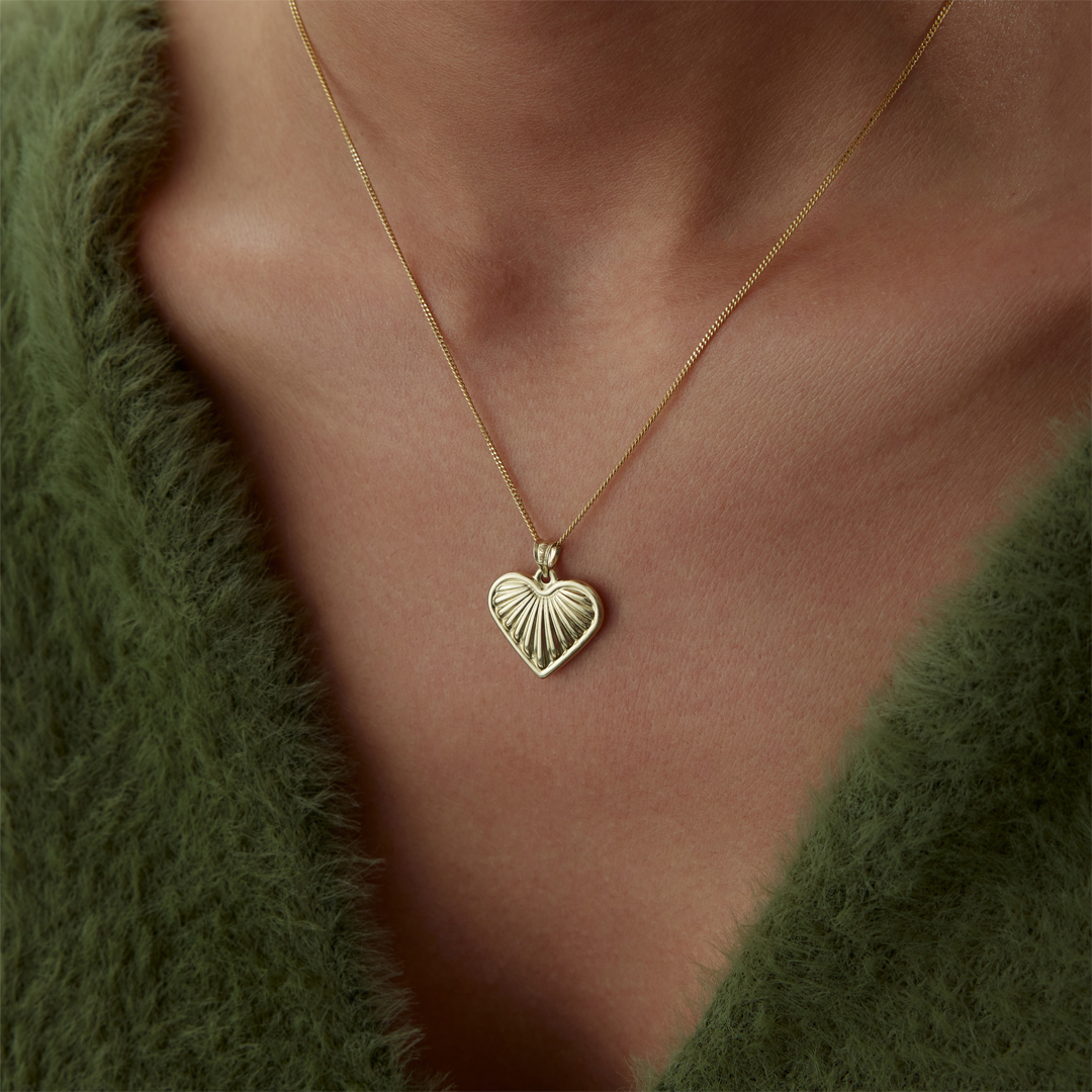 Deniz Kabuğu Kalp Kolye - 3