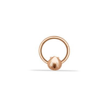 Deniz Kabuğu Motifli Helix Piercing - Dianora