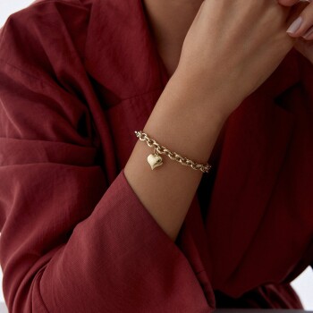 Desenli Bombe Kalpli Bileklik - Reha (1)