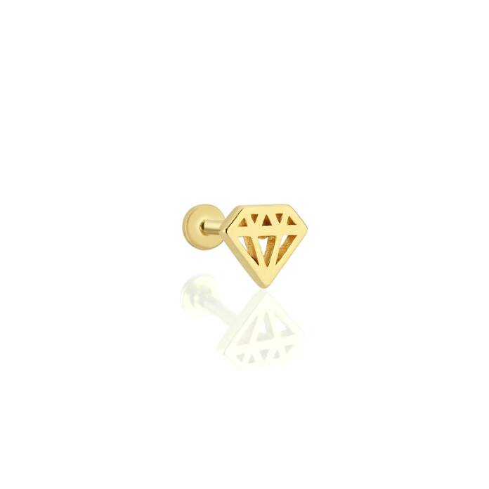 Diamond Model Tragus Piercing - 1