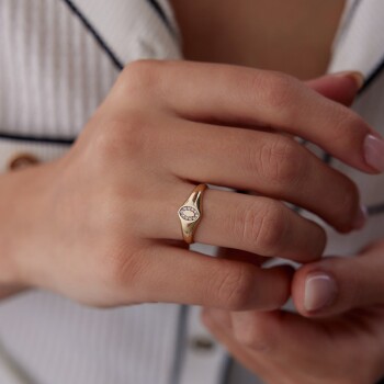 Dik Elips Yüzük - Alen (1)