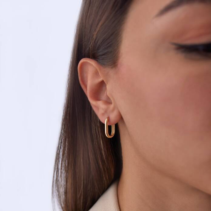 Dikdörtgen Ataç Küpe - 2