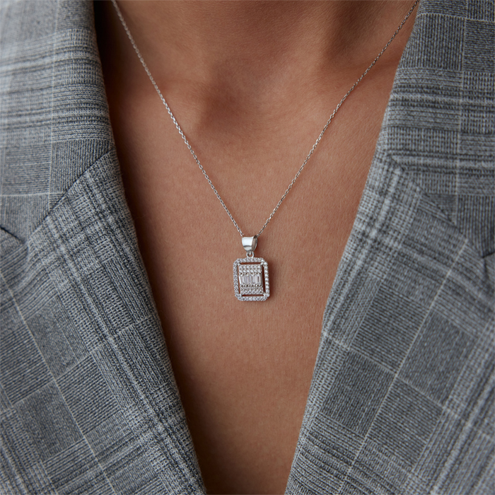 Dikdörtgen Baget Kolye - Koçak (1)