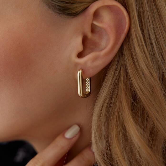 Dikdörtgen J Küpe - 1