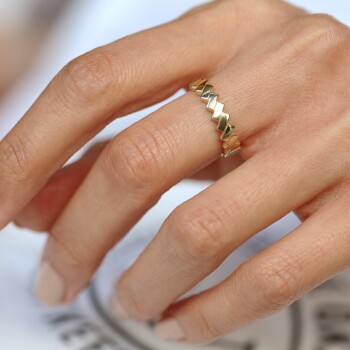 Dikdörtgen Model Yüzük - Alen (1)